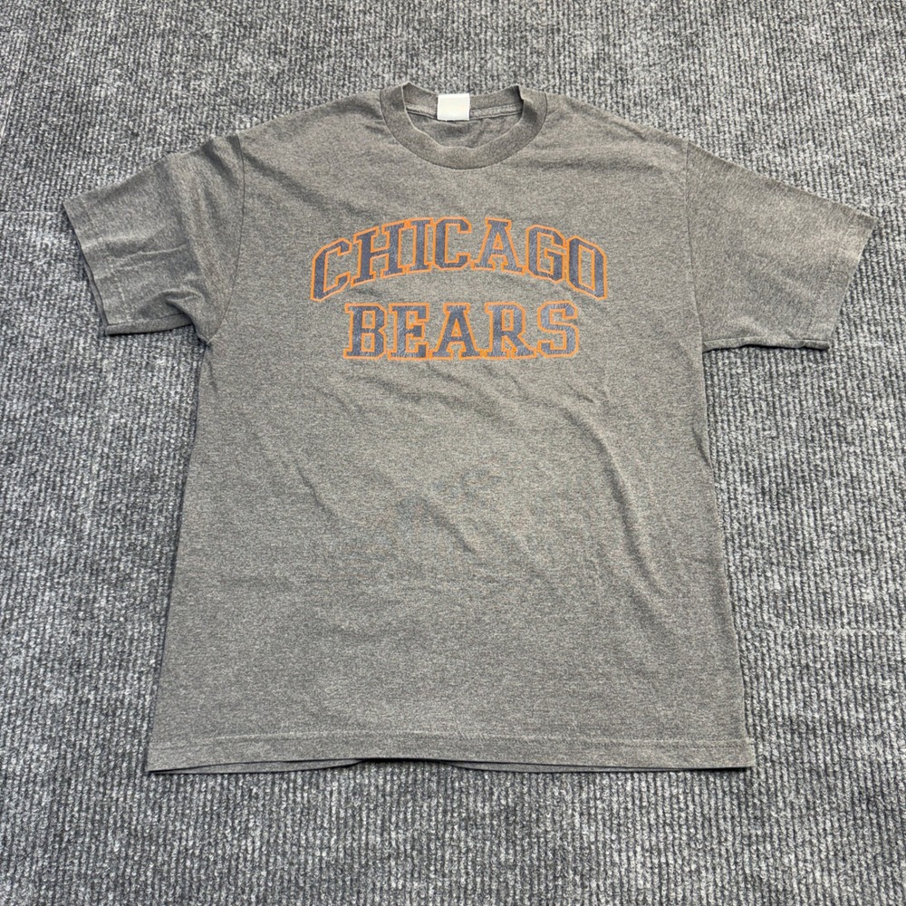 NFL Team Apparel Chicago‎ Bears Size Unknown T-Shirt Mens Gray Short Sleeve
